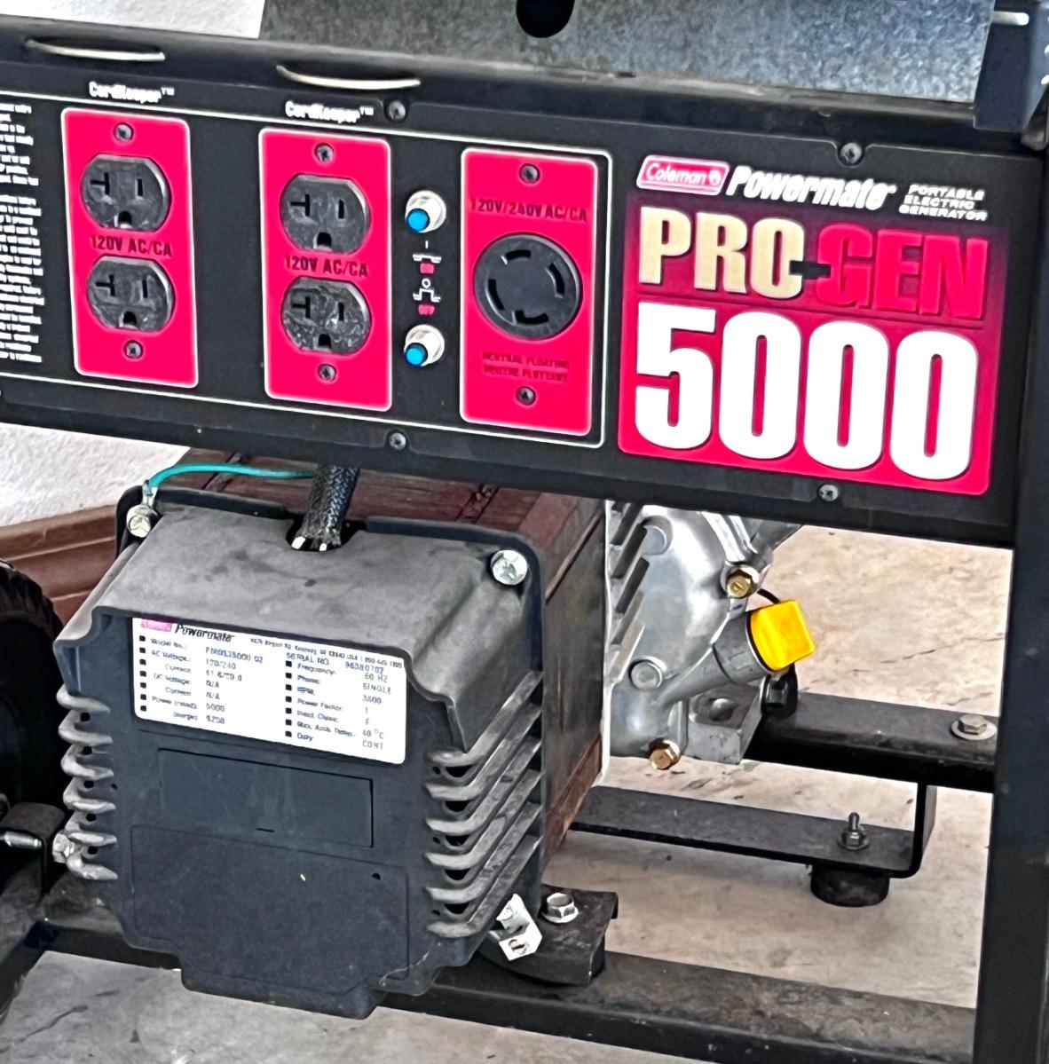 Coleman Powermate ProGen 5000 Generator