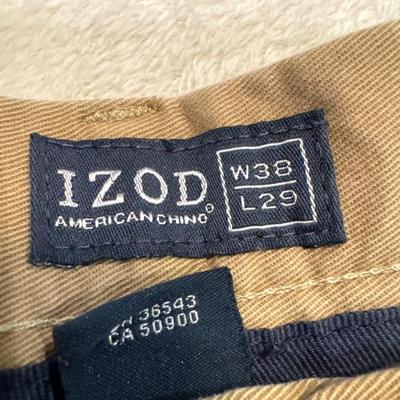 IZOD KHAKI DRESS PANTS 38x29