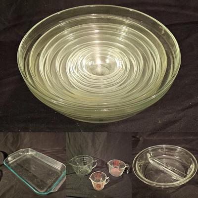 Pyrex, Anchor Hocking, & Duralex Mixing Bowls & Baking Supplies (K-JS)