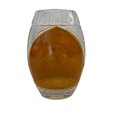 Vintage Julia Cut Crystal Amber Vase
