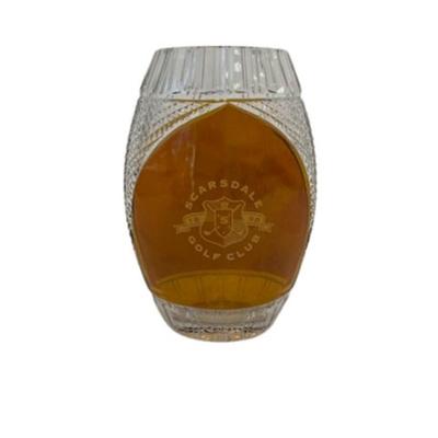 Vintage Julia Cut Crystal Amber Vase