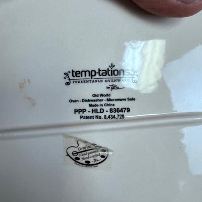 TEMPTATIONS Rectangle and Shallow Oval Baking Dish