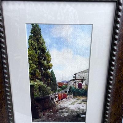 Framed Watercolor