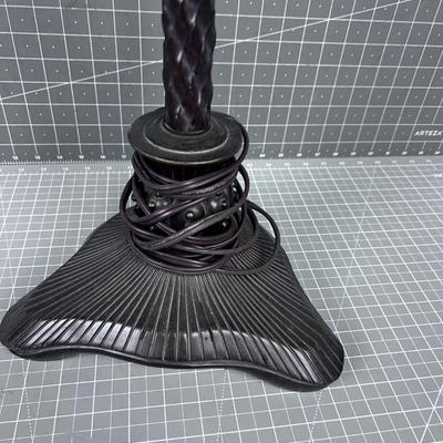 Another Resin Table Lamp Triangular Base
