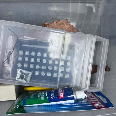 Tub of Leather Working Tools