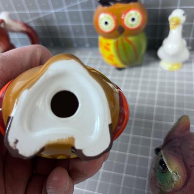 Figurine Salt & Peppers Owls and such