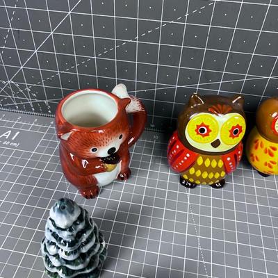 Figurine Salt & Peppers Owls and such