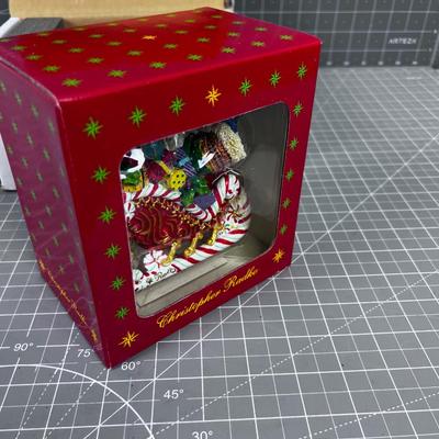 Christopher Radko- Candy Ride Santa ii