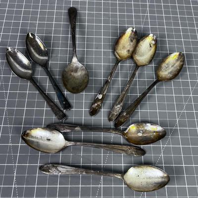 Silver Plated Teaspoons (8)