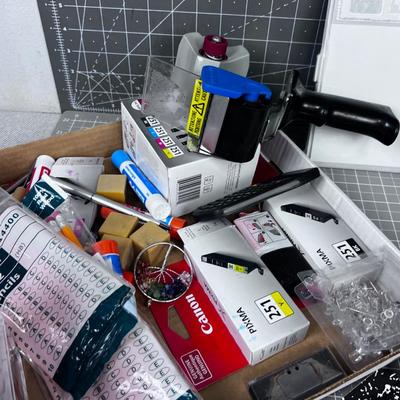 Super OFFICE SUPPLY Box; Pens, Pencils, Cards