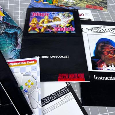 Bunch of Nintendo Instruction Booklet COLLECTIBLE!!!