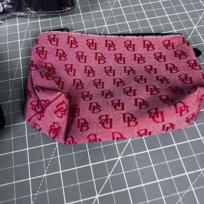 Dooney & Bourke Accessories; 2 make up Bags, 2 straps and 1 key fob