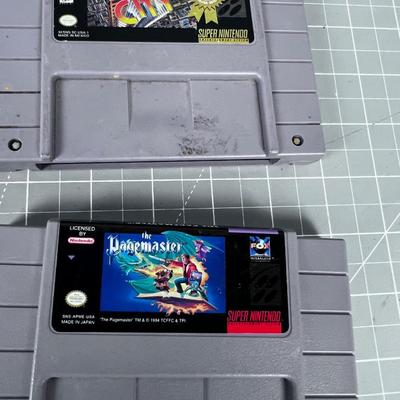 (6) Super Nintendo Cartridges, With Aladdin