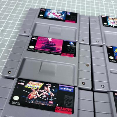 (6) Super Nintendo Cartridges, Lion King & Simpsons