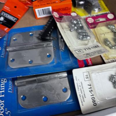 Garage Parts; Hinges Nuts and Bolts, Glue
