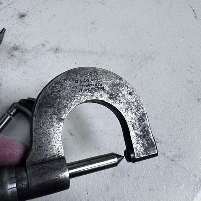 Precision Machinist Tools; Micrometer and a Caliper