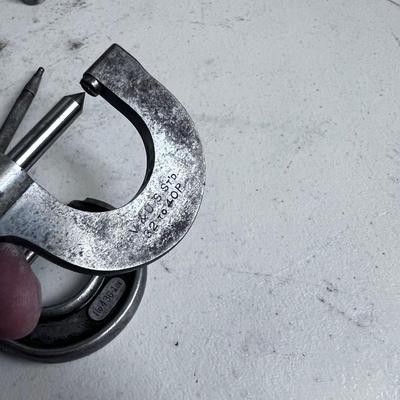 Precision Machinist Tools; Micrometer and a Caliper