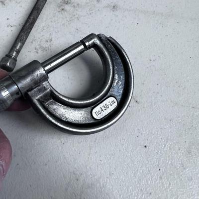 Precision Machinist Tools; Micrometer and a Caliper