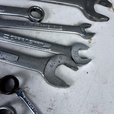 Craftsman Box of End Wrenches Metric and SAE