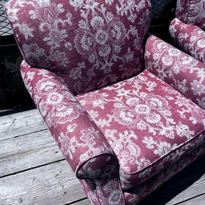 Fusion Furniture Upholstered Arm Chair Pair