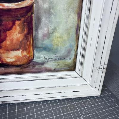 Art Print Framed in Of White