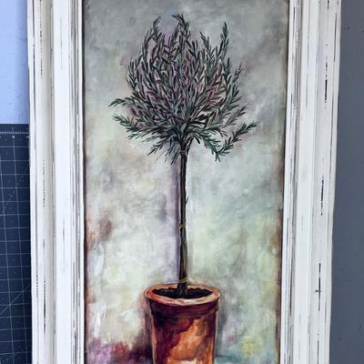Art Print Framed in Of White