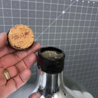 Mercury Glass Flask with Stand