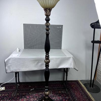 Floor Lamp with Glass Shade