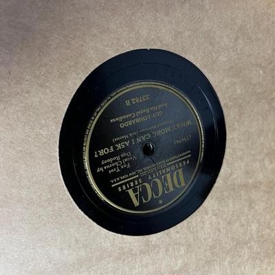 Popular Musician of the 40's and 50's 78 Record