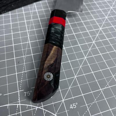Japanese ETSU Knife - Damarcus Steel with Walnut Handle in Original Box