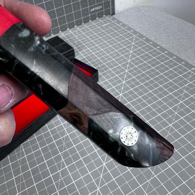 Japanese ETSU Knife - Damarcus Steel with Walnut Handle in Original Box