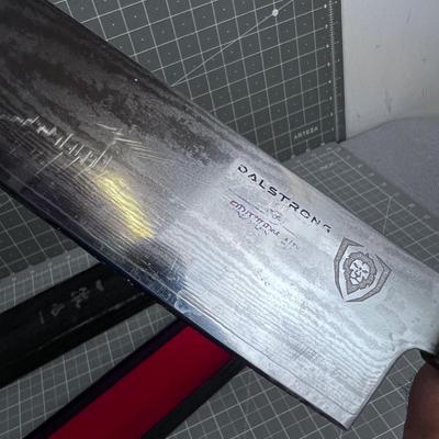 Japanese ETSU Knife - Damarcus Steel with Walnut Handle in Original Box