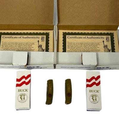 Buck Statue of Liberty Commemorative Knives