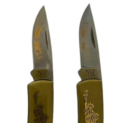 Buck Statue of Liberty Commemorative Knives