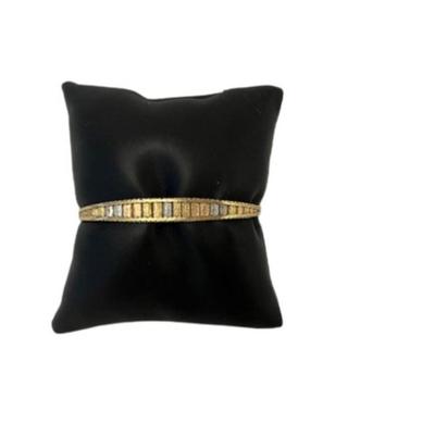 Stamped 14K Gold Tri-Color Bracelet [10.36g]