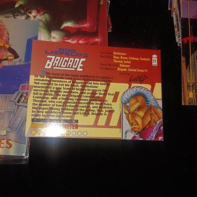 BRIGADE, DAILY BUGLE, WRYSCHER THE CREATORS UNIVERSE TRADING CARDS