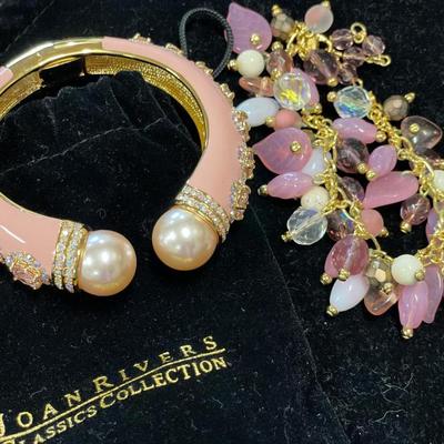 Beautiful pink bracelets