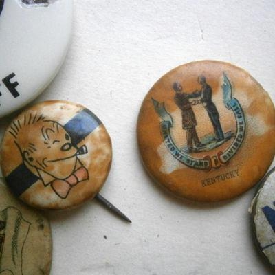 Assorted Vintage Pinback Buttons