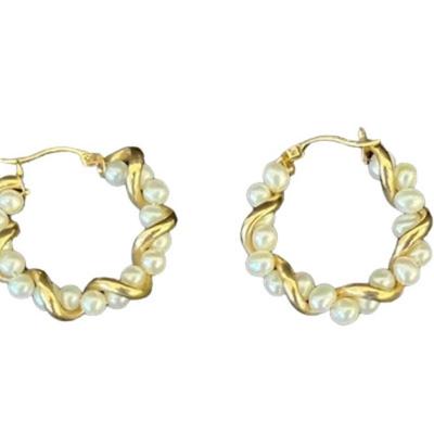 Stamped 10K Gold Earrings [4.8g]