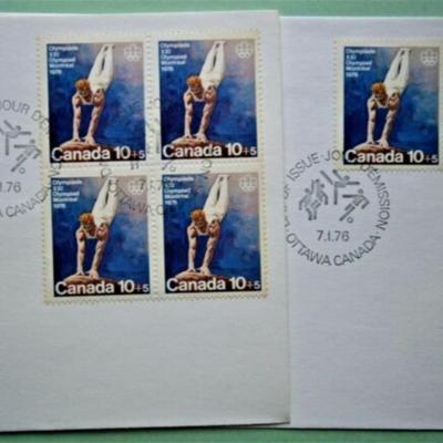 (4) Different Ottawa CANADA 1976 Olympics Covers