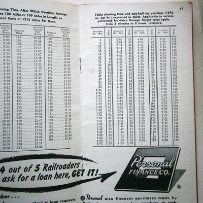 1950 RR Time Recording Book