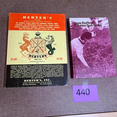 Vintage catalog and dog training book