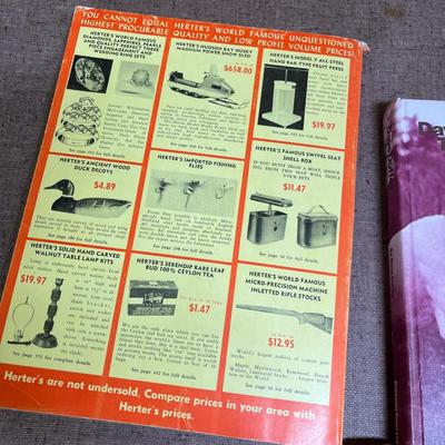 Vintage catalog and dog training book