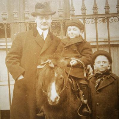 Photograph of Children with Pony