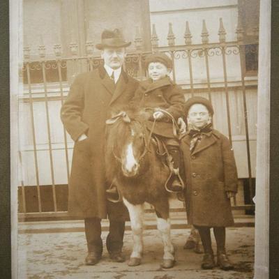 Photograph of Children with Pony