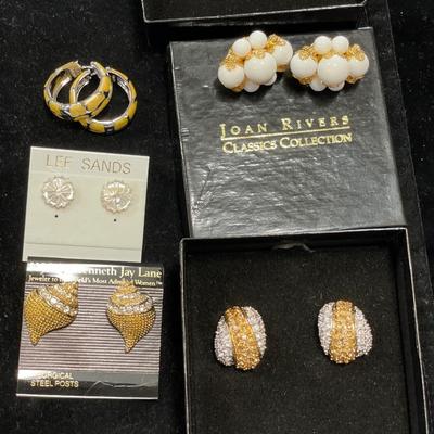 3 JR earrings & other designers earrings