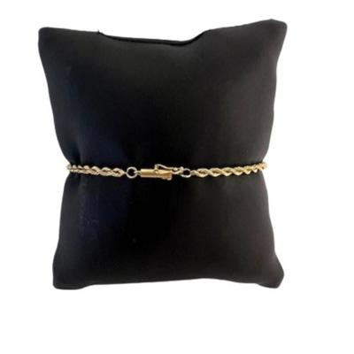 Stamped 14K Gold Rope Bracelet [4.4g]