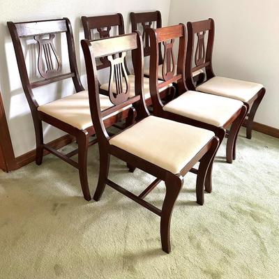 Vintage Drop Leaf Dining Table and Six Chairs
