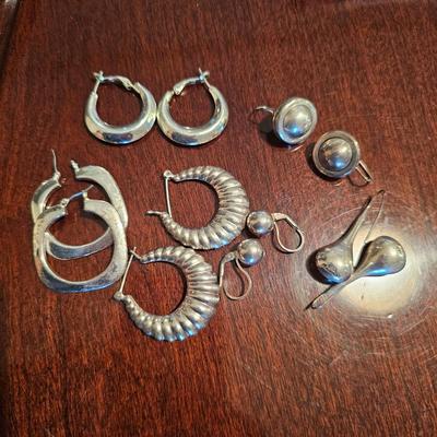 Silver Earring Lot