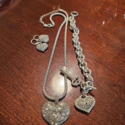 Crystal and Silver Jewelry Set